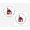Christmas Return Address Label, We Have Moved Return Address Sticker,