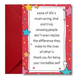 LimaLima Thank You Card & Goodbye For Teachers & Friends Large A5 When Folded