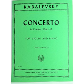 Kabalevsky, Dmitri Concerto in C Major, Op 48 Violin and Piano by Josef Gingold - International