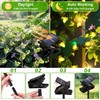 ANGMLN 2 Pack Solar Firefly Lights, 30 LED Solar Fireflies