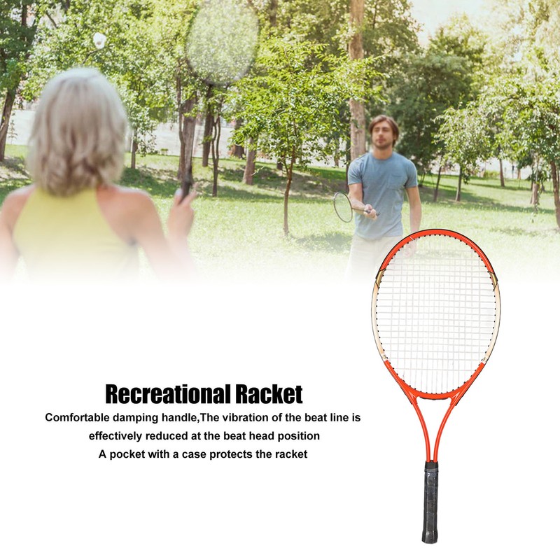 REGAIL Adult Tennis Racket 27in Aluminum Alloy Lightweight Recreational Racket