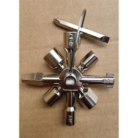 KNE Portable Universal Snowflake Wrench Magical Grip 10 in 1 Multi Tool Screwdriver