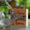 Home Sweet Home Retro Autumn Sign Pumpkin Decorative Welcome Thanksgiving
