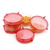 Silicone Stretch Lids Set of 6, Universal Food Storage Covers,