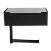 Toilet Tissue Holder Box Stainless Steel Black Wall Mounted Toilet