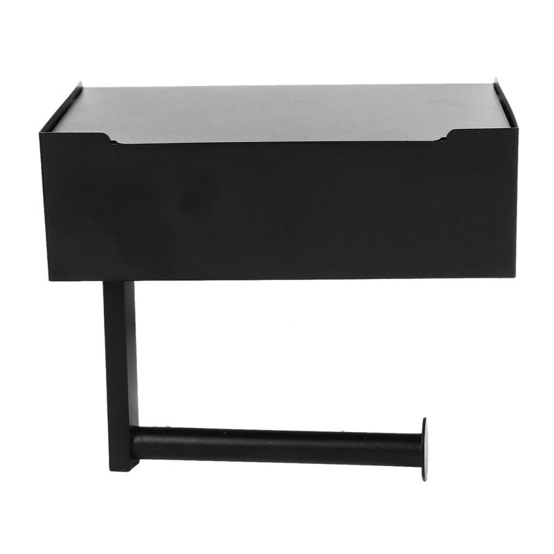 Toilet Tissue Holder Box Stainless Steel Black Wall Mounted Toilet