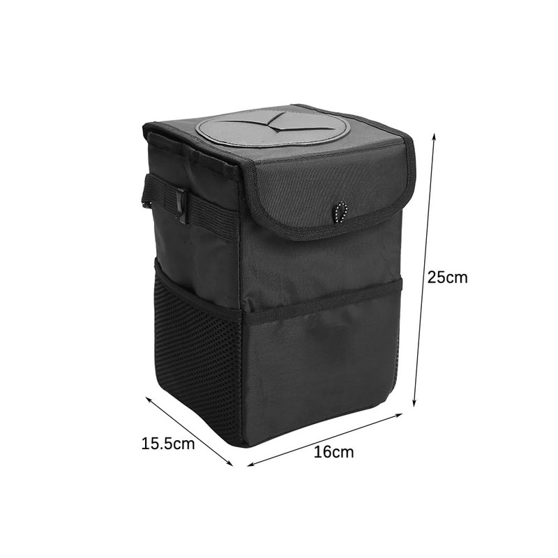 ZONADAH Car Trash Can with Lid Car Dustbin Rubbish Waterproof