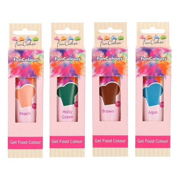 FunCakes - High-Quality Food Colouring - Set of 4 (120