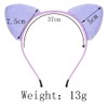 Cute Plush Cat Ears Headband (Purple, One size)