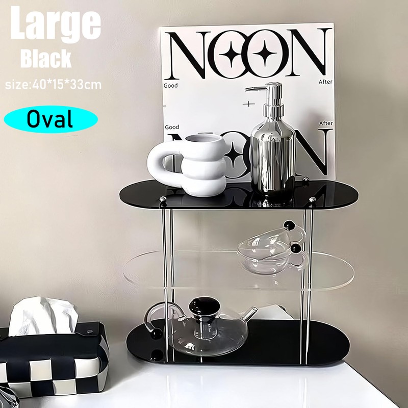Acrylic Desktop Organizer – 3 Layer Display Shelf, Perfume Jewelry