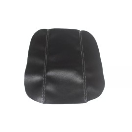 Kar Designers Fits 04-08 Mazda RX-8 Real Leather REAR Center Console Lid Cover w/Gray Stitch