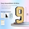 Ruxion 4FT Marquee Light Up Numbers 9 - Large Glitter