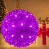 Christmas Lights Ball 5.5" Outdoor Hanging Sphere Lights 50 LED