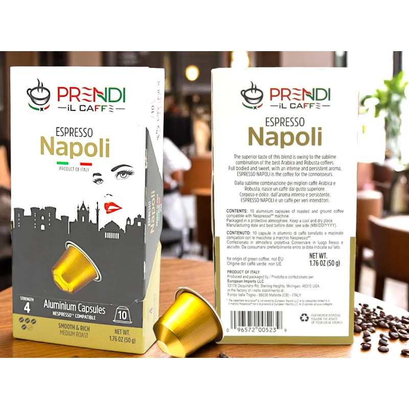 Prendi iL Caffe-Aluminium Capsules Prendi Espresso Napoli Medium Roast -