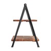 Creative Co-Op Acacia Wood 2-Tier Serving Stand