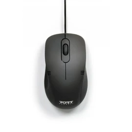 Port Connect Wired Mouse PC USB-A Ambidextrous Pro Black