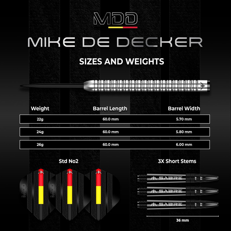 Mission | Mike De Decker Darts | Steel Tip |