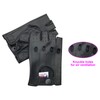 Fingerless Half-Finger Premium Driving/Cycling/Motorcycle Gloves in Real Leather 309