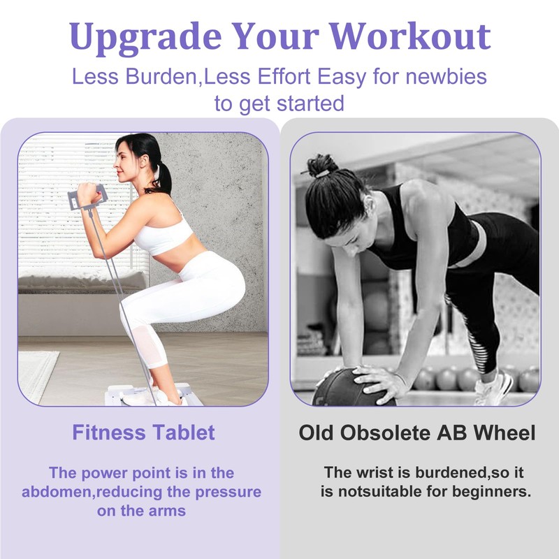 Foldable Pilates Reformer Board - Multifunctional Core & Ab Trainer