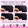 WENDY LASHES Cluster Lashes, 60D+80D+100D+150D Eyelash Clusters D-Curl Fluffy Individual-Eyelashes