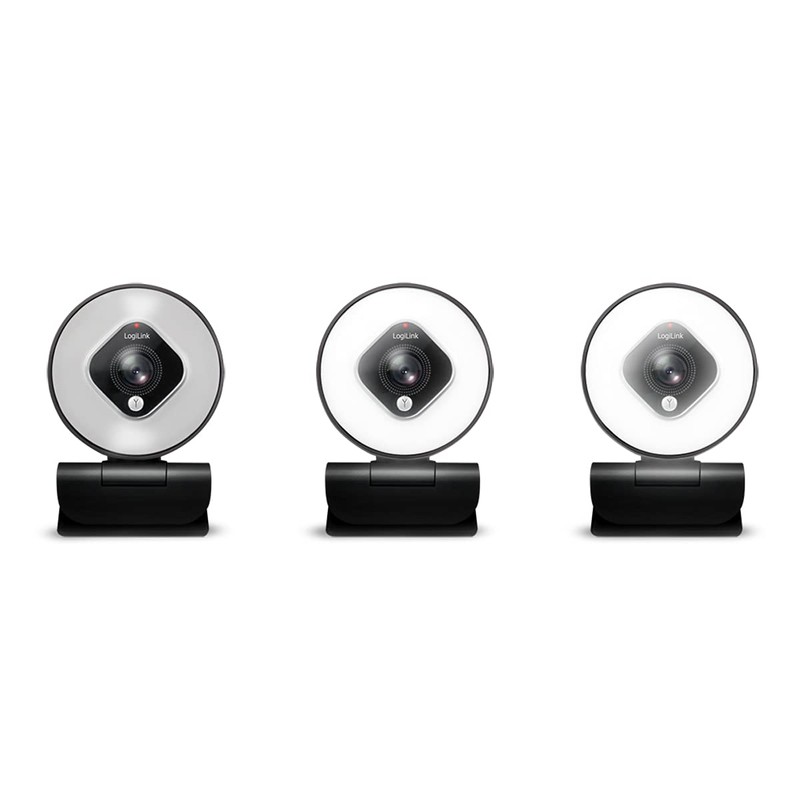 LogiLink UA0384 Full HD USB Webcam 76° Dual Microphone Auto