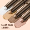 awrose Cream Single Eyeshadow Stick, Glitter Shimmer Eye Shadow, Waterproof