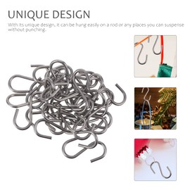 Alipis Biltong Hooks 60 Pcs s Hook Pots Plants Heavy Duty Hangers Heavy Duty Hooks Hanging Racks for Clothes Heavy Duty Pan Hanger s Hanger Hooks s Shaped Hooks Metal Stainless Steel