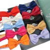Medsuo Adjustable Bowtie, Men BowtiePre-Tied Bow Tie for Parties (Orange)