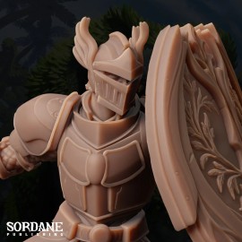 Arcane Minis Umbriel Dark Elf Paladin - Pose 1a | Sordane Publishing | D&D Miniature