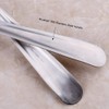 IMEEA Flat Edge Spoon 18/8 Stainless Steel Flat Bottom Serving