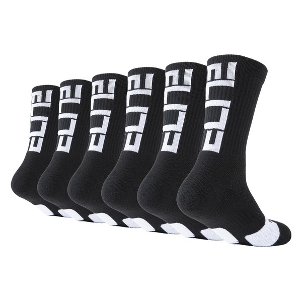 Podinor Elite Basketball Crew Socks for Men and Women, Cushion