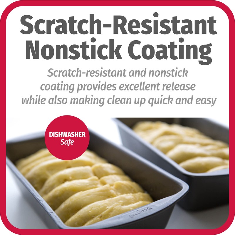 Good Cook Pan, 9 x 5 pulgadas, gris