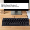 Mechanical Keyboard 61 Key RGB Backlit USB Wired Dual Mode