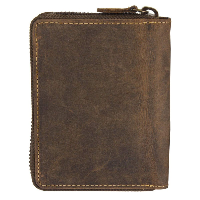 Greenburry Vintage Wallet, Dog Motif, Brown, Portrait Format, brown, Vintage