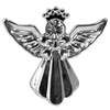 Happy Birthday Silver Coloured Angel Pin With Gem Stone Sentimental