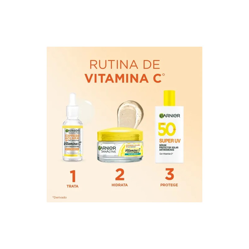 Kit Garnier Express Aclara con Vitamina C – Sérum, Crema
