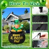 Leyndo 4FT Rises up Down St Patrick's Day Inflatable Outdoor