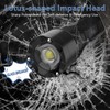 Zoomable Tactical Flashlight High Lumens-5000LM, 6 Modes,Dual Switches,Window Glass Breaker,10
