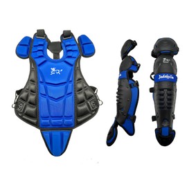 Jadekylin 14" Baseball & Softball Catcher Gear for Ages 9 to 12 (Blue / Black)