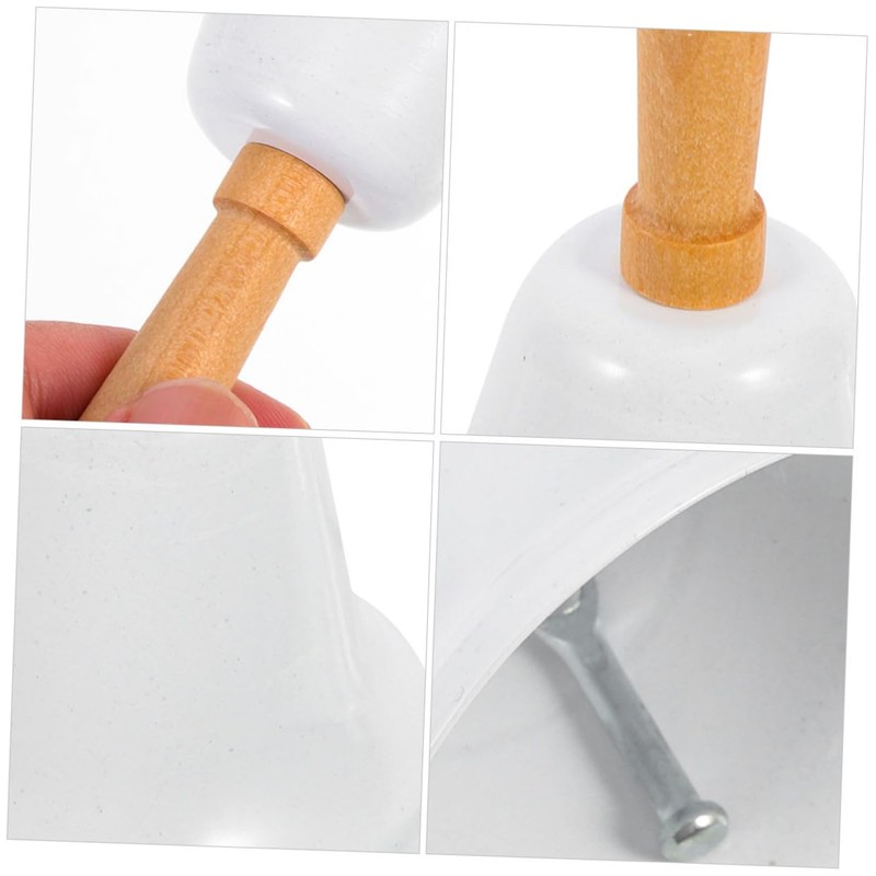 Levemolo 2pcs Metal Handbell Jingle Bells Ring Bell for Restaurant