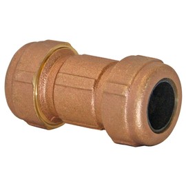 EZ-FLO 20523LF Short Pattern Compression Coupling, 1/2 inch IPS x 3/4 inch Copper, 3 inch Length