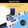 TransOurDream Extra Black 30% Tru-Sublimation Ink 350ML Autofill Bottles for
