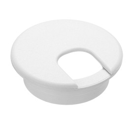 sourcing map Desk Hole Grommet 2 Inch(50mm), ABS Plastic Round Desk Hole Cover Wire Cable Cord Organizer for Home Office Computer Table Cables, White