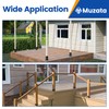 Muzata 8Pack Adjustable Post Base Brackets Deck Post Anchor Fit