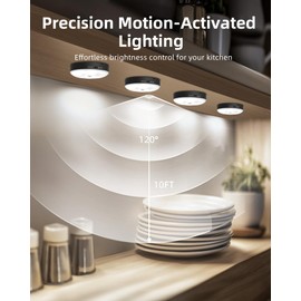 EZVALO Under Cabinet Lighting with Charging Station,1000mAh Rechargeable Puck Lights with Remote, 3 Color Temps & RGB Closet Lights, Dimmable Motion Sensor Lights for Shelf, Kitchen (3 Packs)