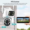 3k 6MP Security Camera Outdoor Dual Lens, 2.4Ghz WiFi 360°PTZ