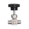 Napredak Needle Valve, Male 1/4 NPT Ports, Stainless Steel Body,