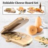 Foldable Bamboo Charcuterie Board Set - Unique Cheese Cutting Board