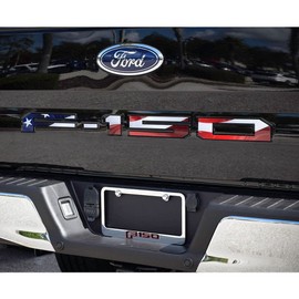 Eurosport Daytona- Compatible with 2018-2020 Ford F150, Rear Bumper Letters (USA Flag- Full Color)