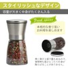 PopFrog Pepper Mill, Manual, Set of 2, Coarseness Adjustment, Washable,